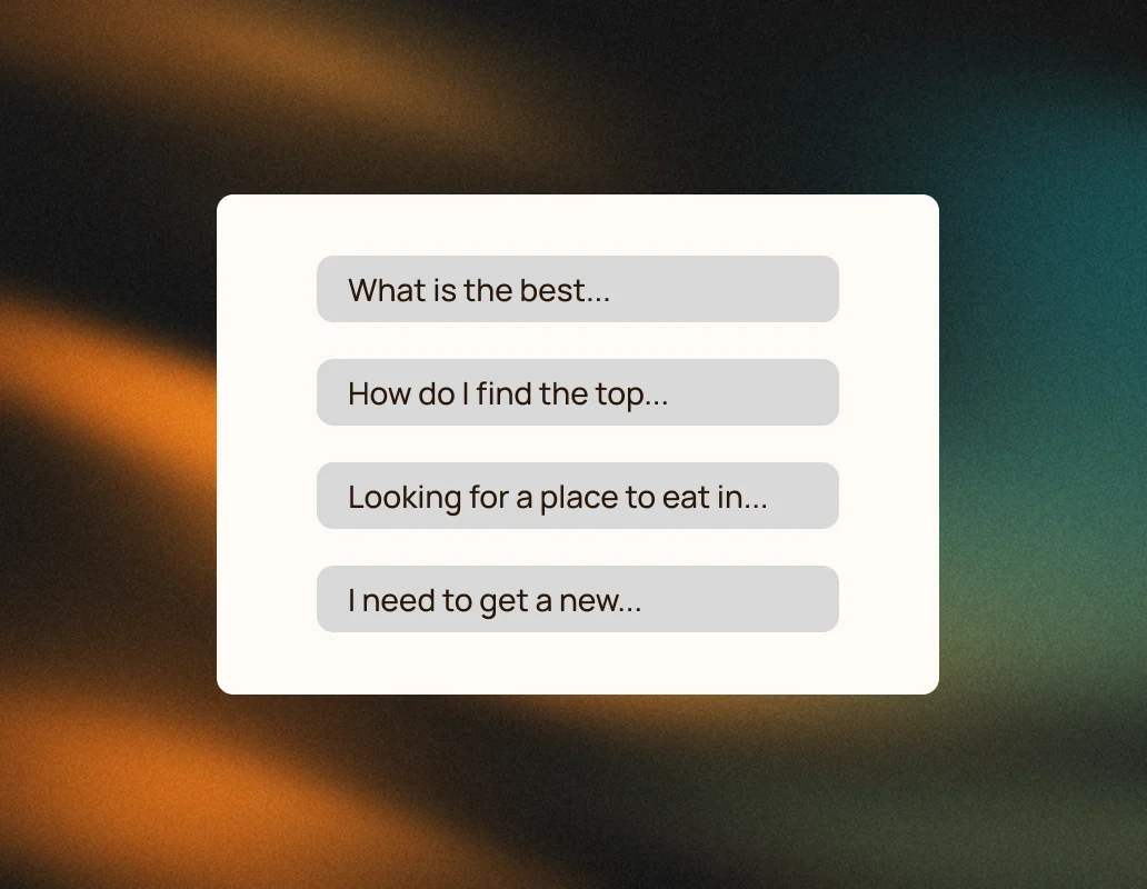 Onboarding step three — draft prompts ready to review